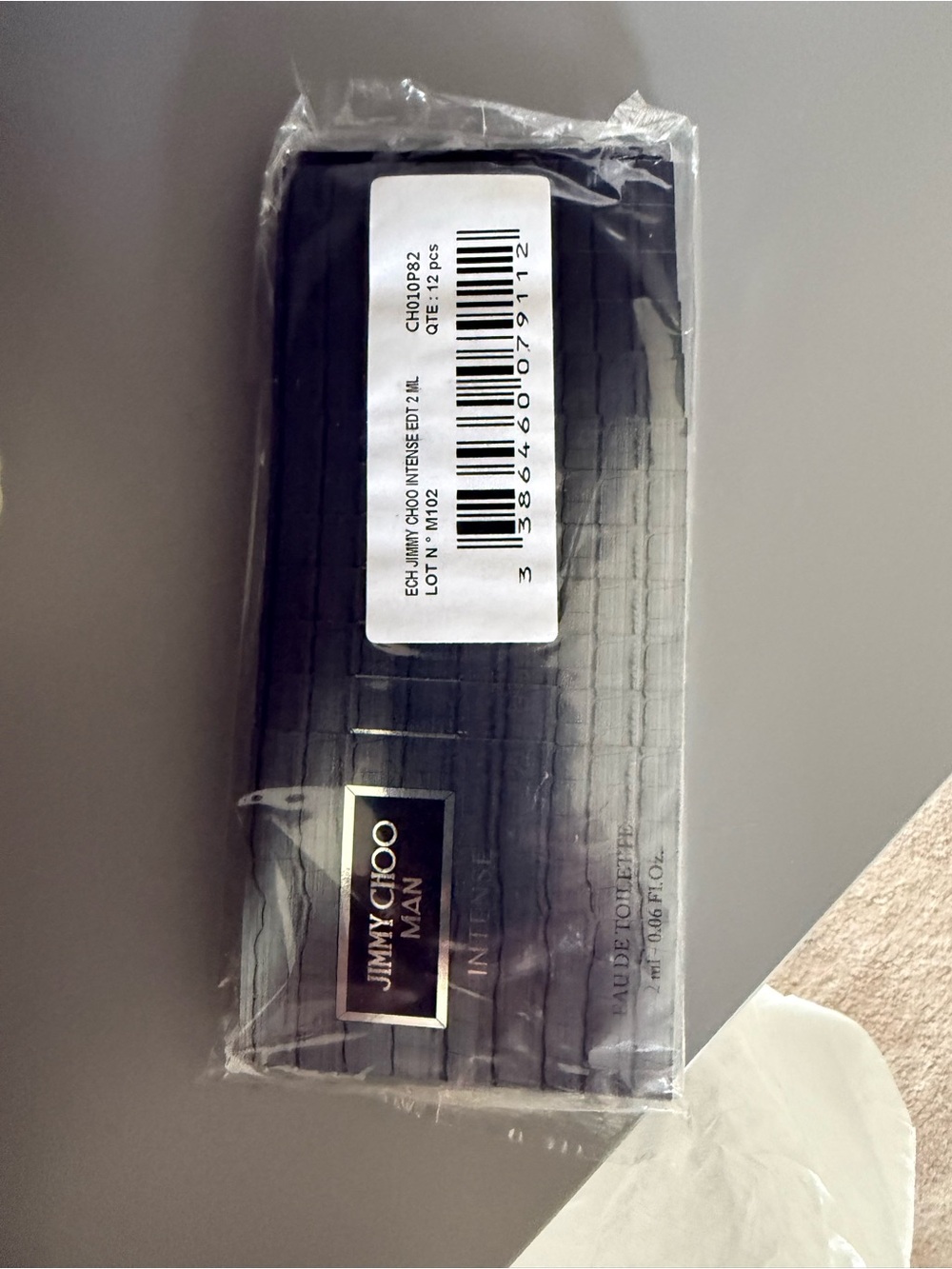 Jimmy Choo Man Intense Black Croc-Embossed Gift Box